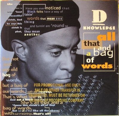 D-Knowledge - 1995 - All That And A Bag Of Words