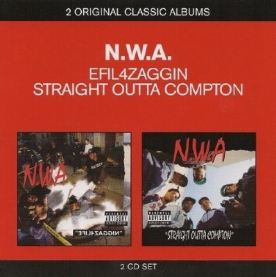 N.W.A. ‎- 2007 - Efil4zaggin / Straight Outta Compton (2 Original Classic Albums)